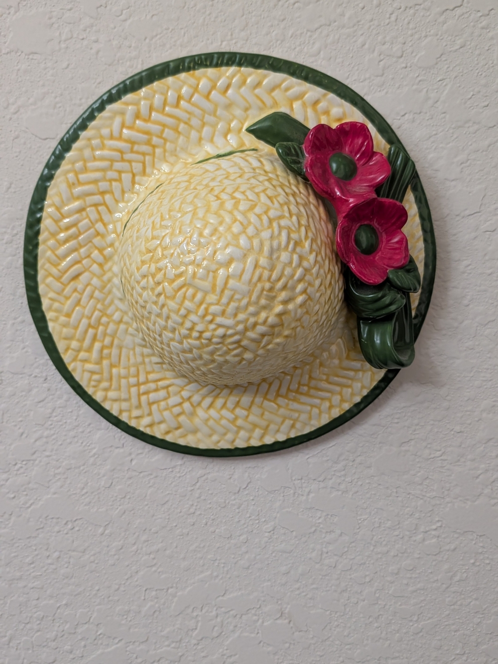 Vintage Seymour Mann Handpainted Italian Ceramic Hat Wall Hanging